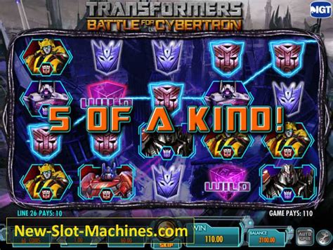 Transformers: Battle for Cybertron Slot Machine Review.